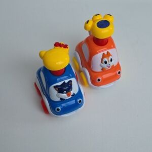 Toddler Cars - Colorful Animal Toy Cars Set - Press And Go!